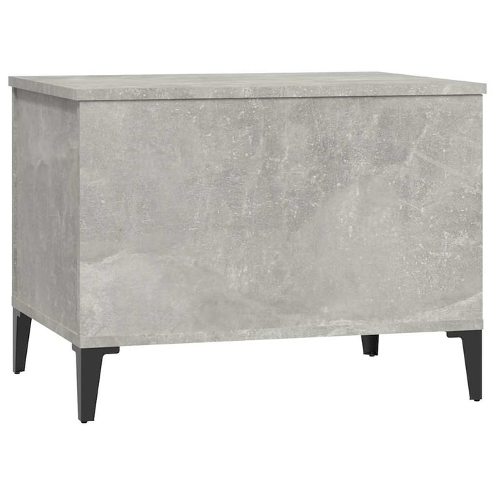 Tavolino Salotto-Tavolino da soggiorno-Tavolo Grigio Cemento 60x44,5x45 cm Legno Multistrato 545925