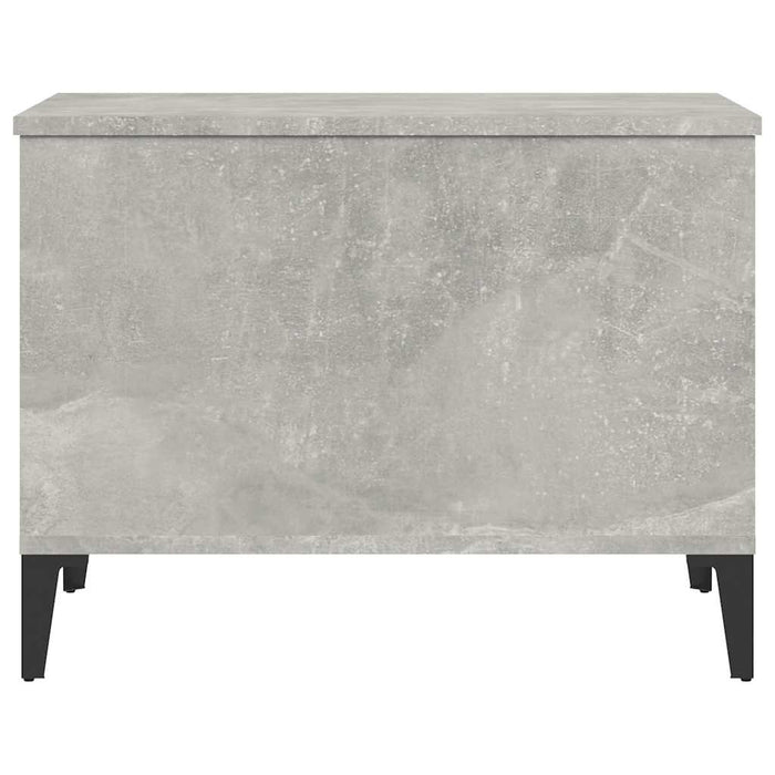 Tavolino Salotto Grigio Cemento 60x44,5x45 cm Legno Multistrato 819576