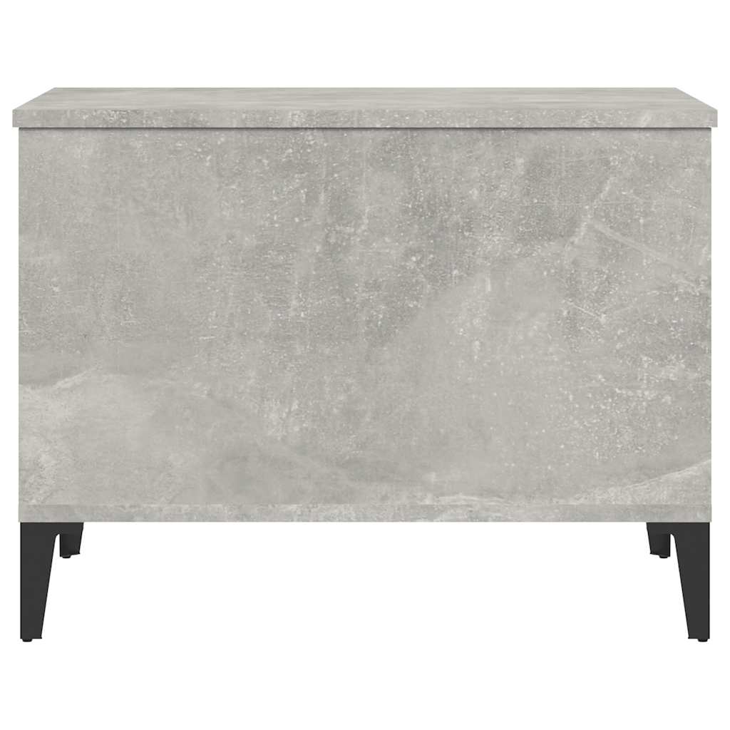 Tavolino Salotto-Tavolino da soggiorno-Tavolo Grigio Cemento 60x44,5x45 cm Legno Multistrato 545925