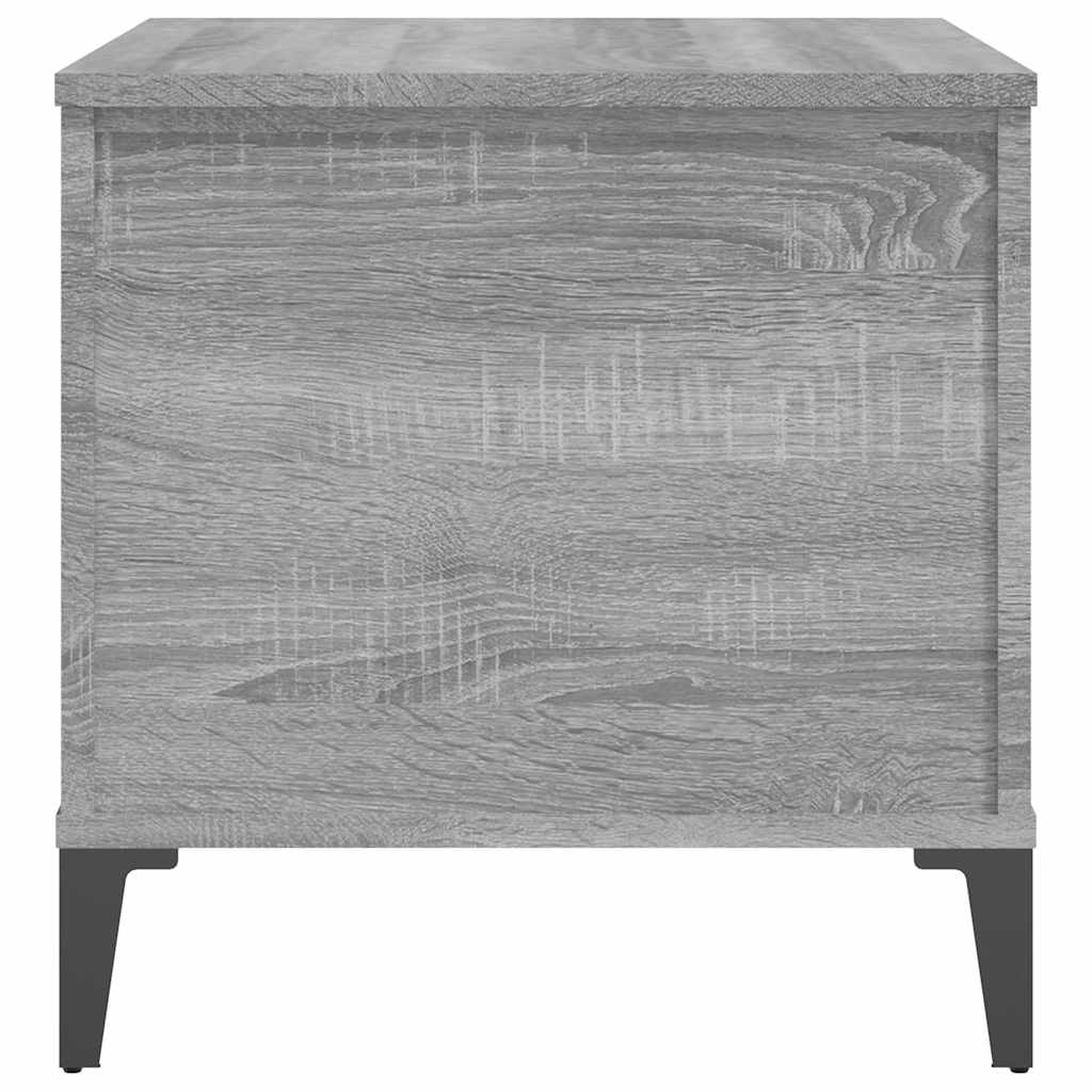 Tavolino Salotto-Tavolino da soggiorno-Tavolo Grigio Sonoma 60x44,5x45 cm Legno Multistrato 836208