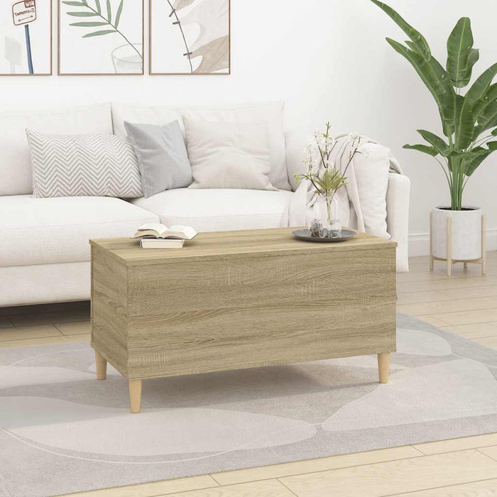Tavolino Salotto-Tavolino da soggiorno-Tavolo Rovere Sonoma 90x44,5x45 cm Legno Multistrato 844804