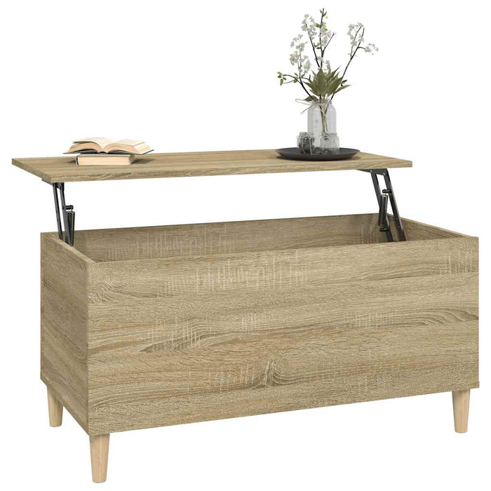 Tavolino Salotto-Tavolino da soggiorno-Tavolo Rovere Sonoma 90x44,5x45 cm Legno Multistrato 844804