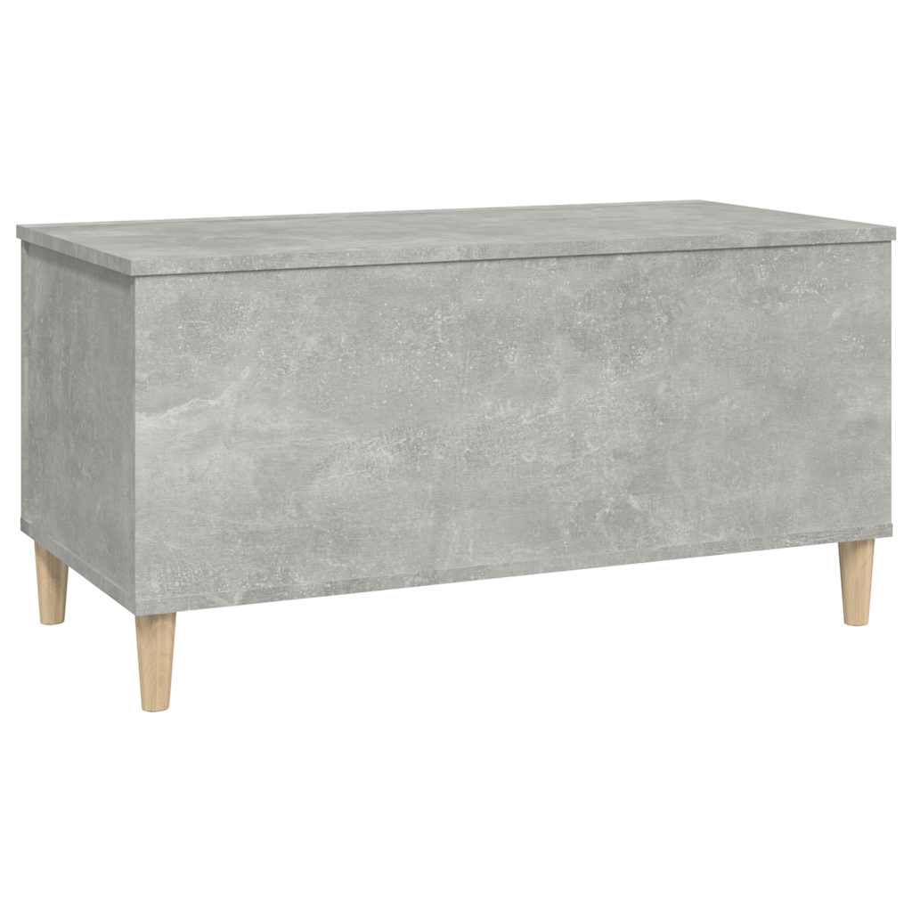 Tavolino Salotto-Tavolino da soggiorno-Tavolo Grigio Cemento 90x44,5x45 cm Legno Multistrato 610605