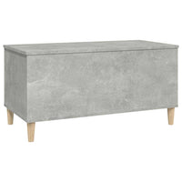 Tavolino Salotto-Tavolino da soggiorno-Tavolo Grigio Cemento 90x44,5x45 cm Legno Multistrato 610605