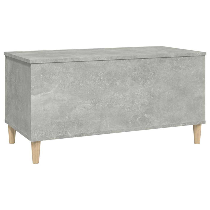 Tavolino Salotto-Tavolino da soggiorno-Tavolo Grigio Cemento 90x44,5x45 cm Legno Multistrato 610605