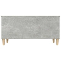Tavolino Salotto Grigio Cemento 90x44,5x45 cm Legno Multistrato cod mxl 26953