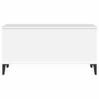 Tavolino da Salotto-Tavolino da soggiorno-Tavolo Bianco 90x44,5x45 cm in Legno Multistrato 859106