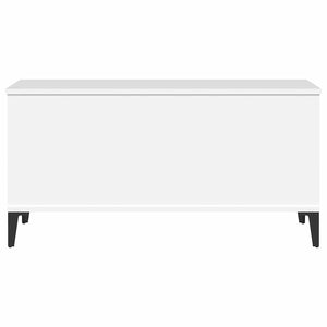 Tavolino da Salotto-Tavolino da soggiorno-Tavolo Bianco 90x44,5x45 cm in Legno Multistrato 859106