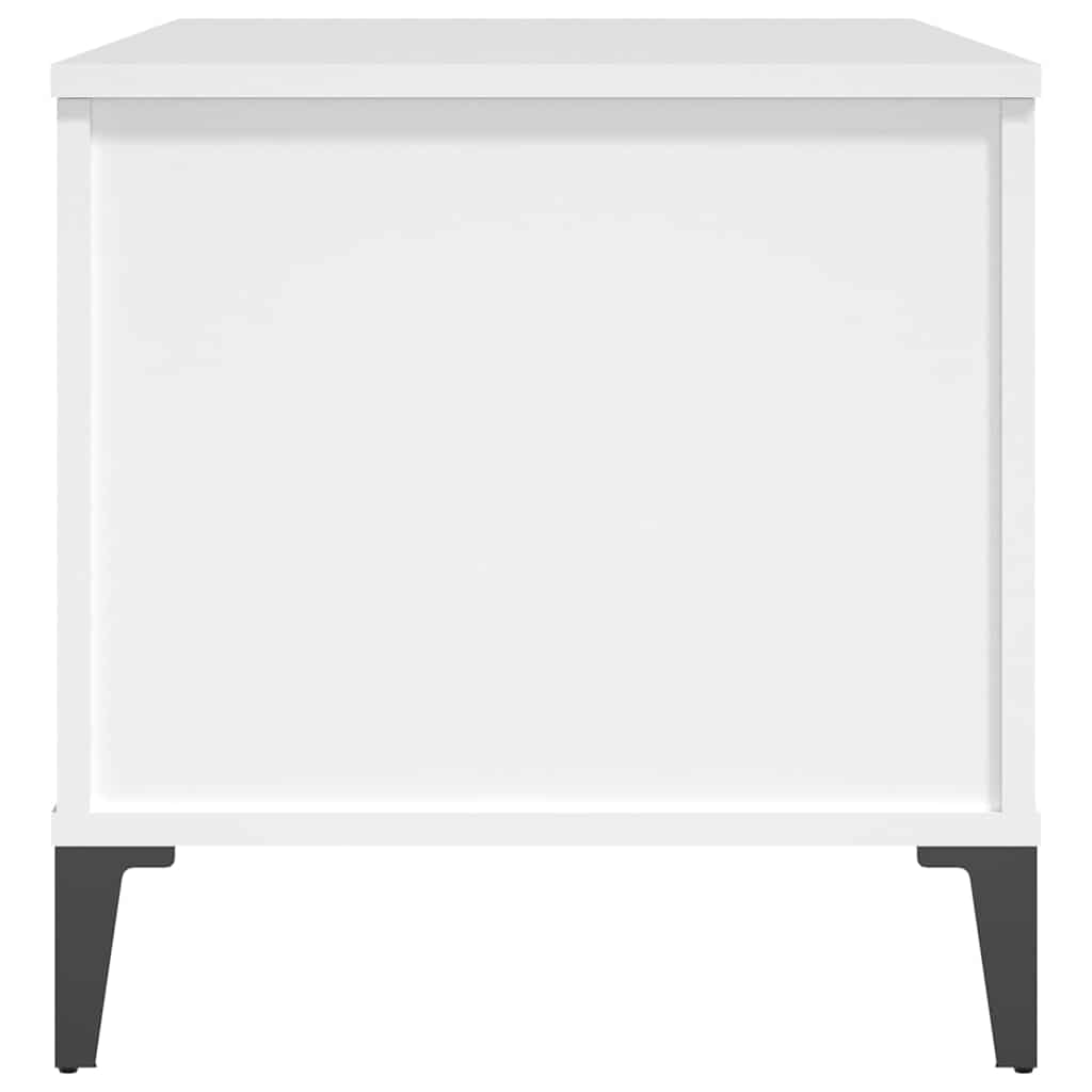 Tavolino da Salotto Bianco 90x44,5x45 cm in Legno Multistrato 819588