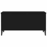 Tavolino da Salotto Nero 90x44,5x45 cm in Legno Multistrato 819589