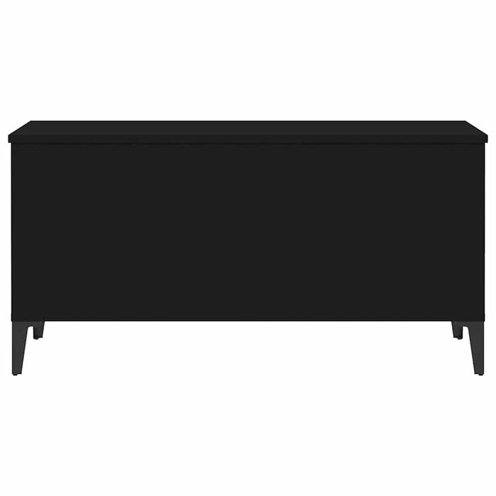 Tavolino da Salotto Nero 90x44,5x45 cm in Legno Multistrato cod mxl 27301