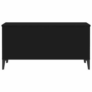 Tavolino da Salotto-Tavolino da soggiorno-Tavolo Nero 90x44,5x45 cm in Legno Multistrato 605704