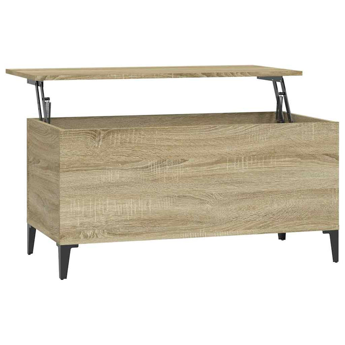 Tavolino Salotto-Tavolino da soggiorno-Tavolo Rovere Sonoma 90x44,5x45 cm Legno Multistrato 471258
