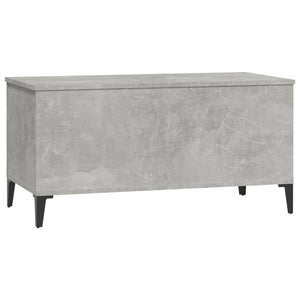 Tavolino Salotto Grigio Cemento 90x44,5x45 cm Legno Multistrato 819592