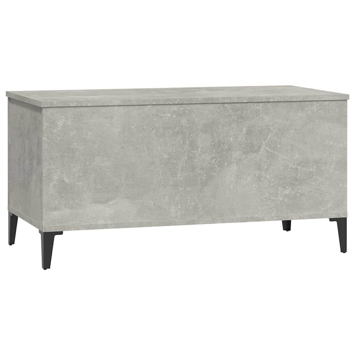 Tavolino Salotto-Tavolino da soggiorno-Tavolo Grigio Cemento 90x44,5x45 cm Legno Multistrato 326739