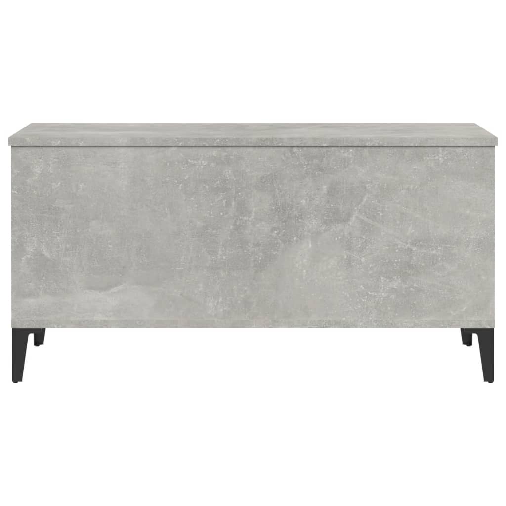 Tavolino Salotto Grigio Cemento 90x44,5x45 cm Legno Multistrato 819592