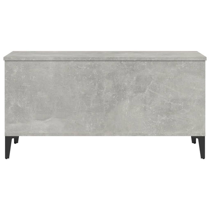 Tavolino Salotto Grigio Cemento 90x44,5x45 cm Legno Multistrato 819592