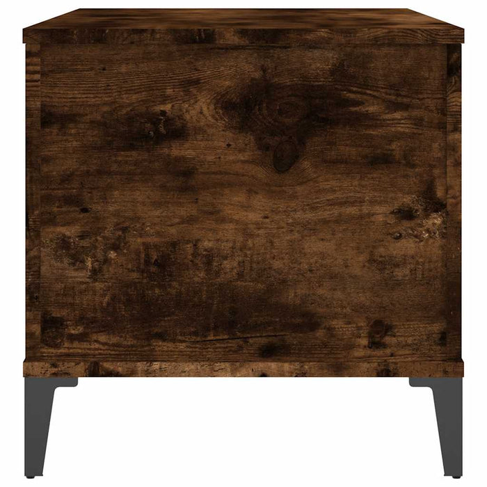 Tavolino da Salotto-Tavolino da soggiorno-Tavolo Rovere Fumo 90x44,5x45 cm Legno Multistrato 500791