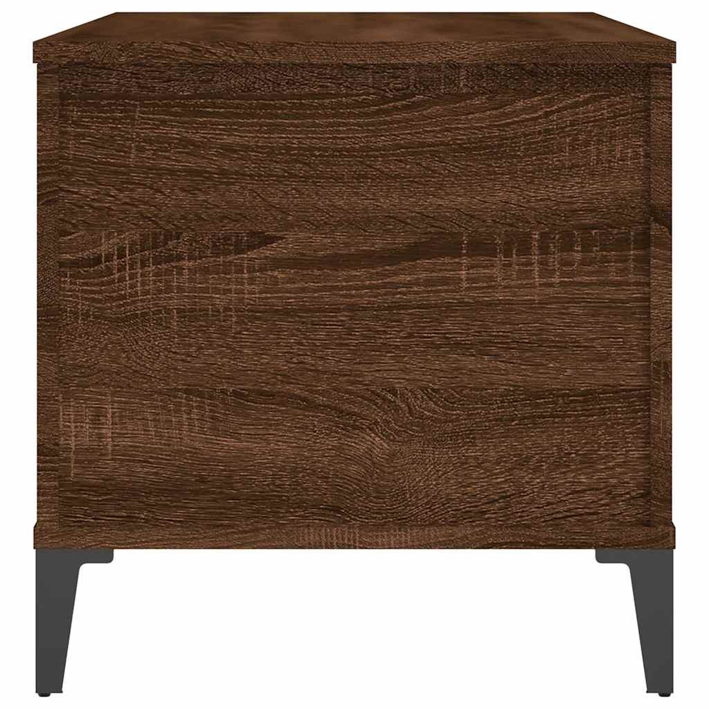 Tavolino Salotto Rovere Marrone 90x44,5x45 cm Legno Multistrato 819595