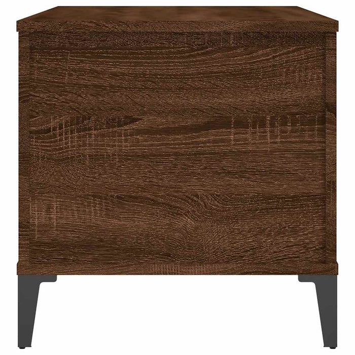 Tavolino Salotto Rovere Marrone 90x44,5x45 cm Legno Multistrato 819595