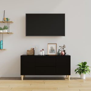 Mobile Porta TV Nero 102x44,5x50 cm in Legno Multistrato 819597