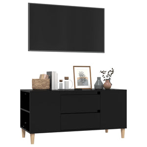 Mobile Porta TV Nero 102x44,5x50 cm in Legno Multistrato 819597