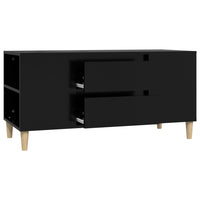 Mobile Porta TV Nero 102x44,5x50 cm in Legno Multistrato 819597