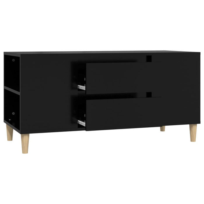 Mobile Porta TV Nero 102x44,5x50 cm in Legno Multistrato 819597