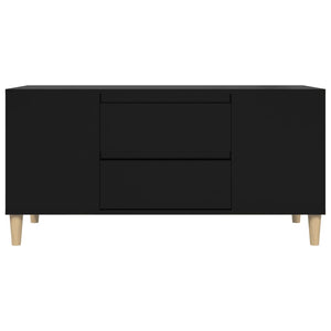Mobile Porta TV Nero 102x44,5x50 cm in Legno Multistrato 819597