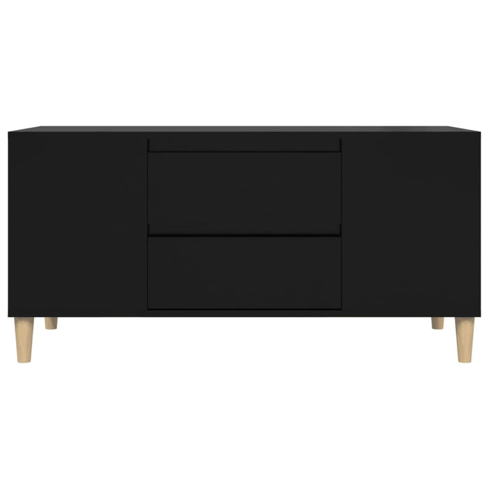 Mobile Porta TV Nero 102x44,5x50 cm in Legno Multistrato 819597