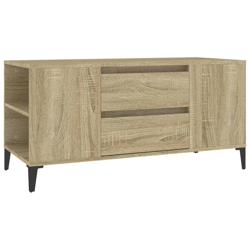 Mobile Porta TV Rovere Sonoma 102x44,5x50 cm Legno Multistrato 819607