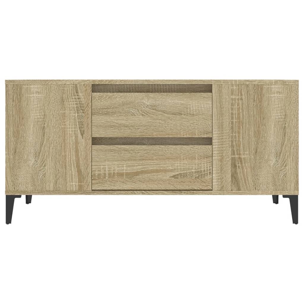Mobile Porta TV Rovere Sonoma 102x44,5x50 cm Legno Multistrato 819607