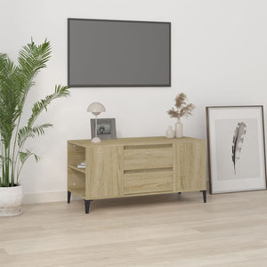 Mobile Porta TV Rovere Sonoma 102x44,5x50 cm Legno Multistrato 819607