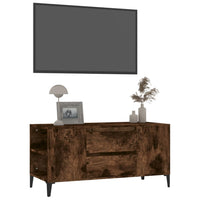 Mobile Porta TV Rovere Fumo 102x44,5x50 cm in Legno Multistrato 819609