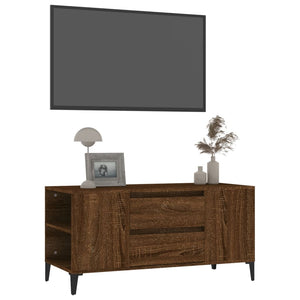 Mobile Porta TV Rovere Marrone 102x44,5x50 cm Legno Multistrato cod mxl 26786