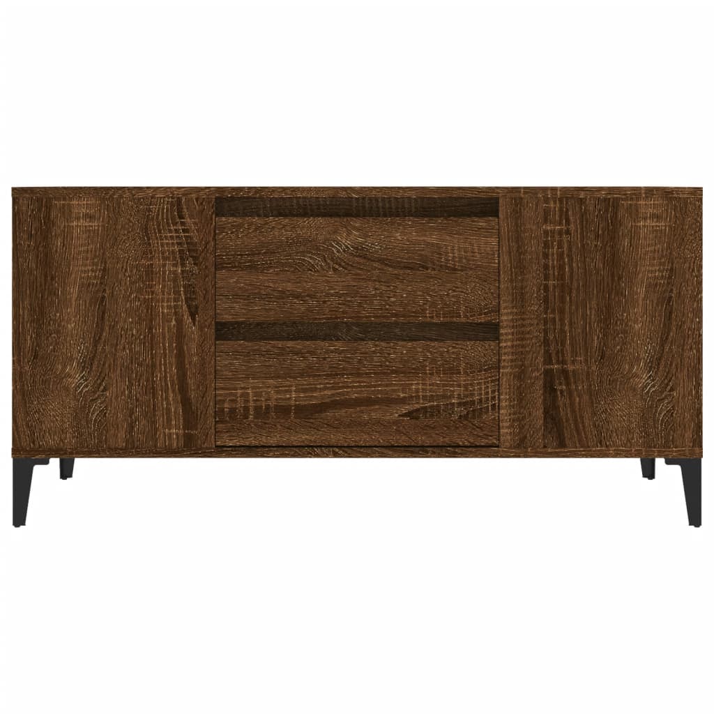 Mobile Porta TV Rovere Marrone 102x44,5x50 cm Legno Multistrato 819611