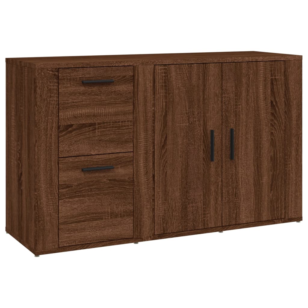 Credenza Rovere Marrone 100x33x59,5 cm in Legno Multistrato 821003