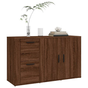 Credenza Rovere Marrone 100x33x59,5 cm in Legno Multistrato 821003