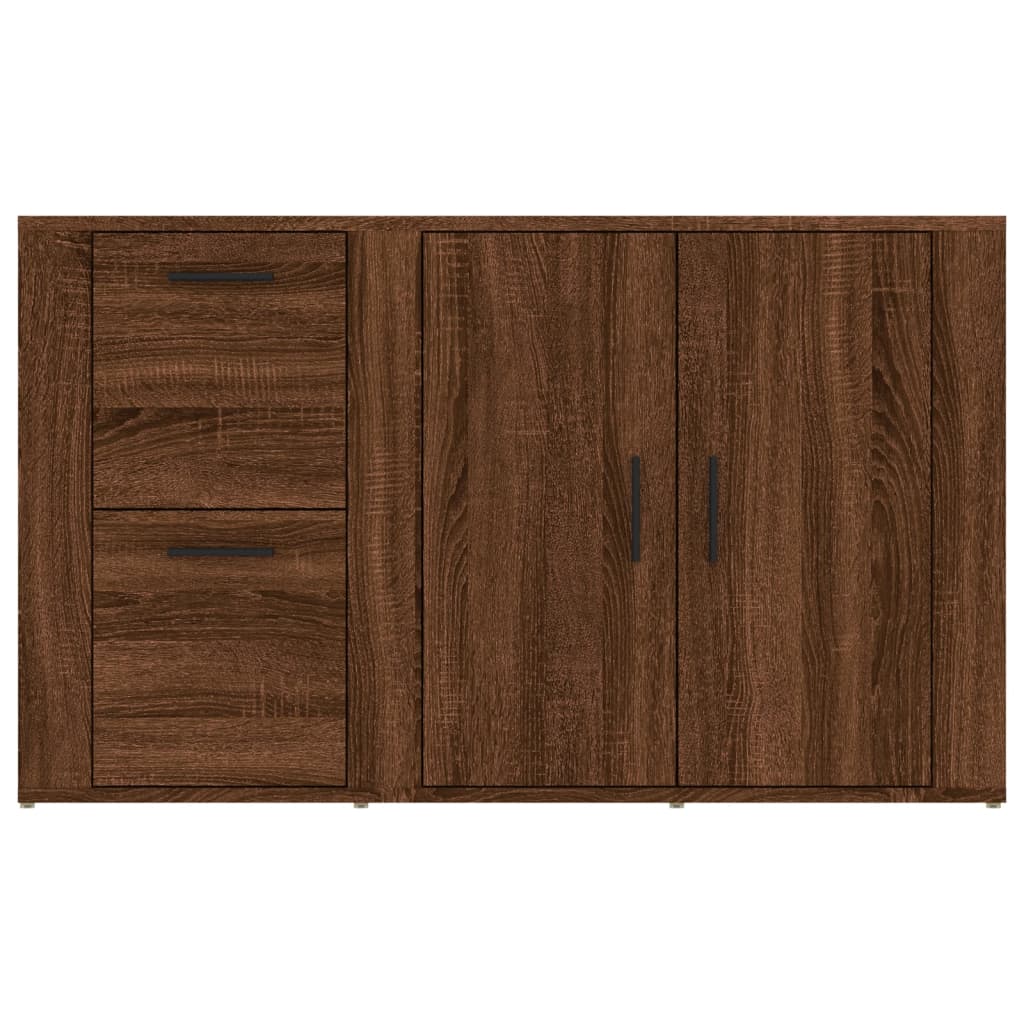 Credenza Rovere Marrone 100x33x59,5 cm in Legno Multistrato 821003