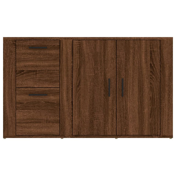 Credenza Rovere Marrone 100x33x59,5 cm in Legno Multistrato 821003