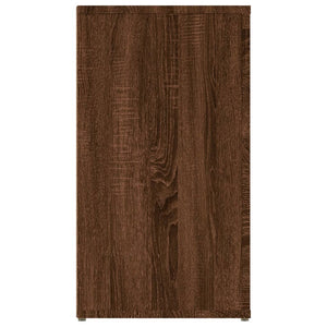 Credenza Rovere Marrone 100x33x59,5 cm in Legno Multistrato