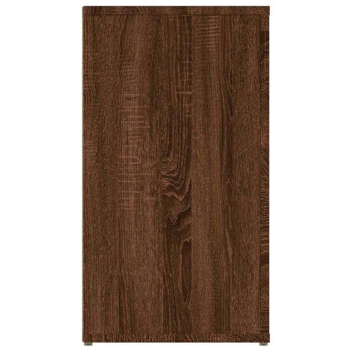 Credenza Rovere Marrone 100x33x59,5 cm in Legno Multistrato 821003