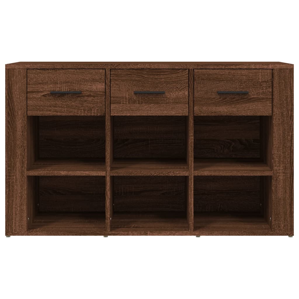 Credenza Rovere Marrone 100x30x59,5 cm in Legno Multistrato 821011