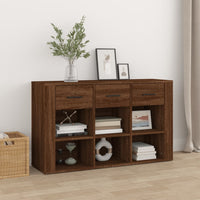 Credenza Rovere Marrone 100x30x59,5 cm in Legno Multistrato 821011