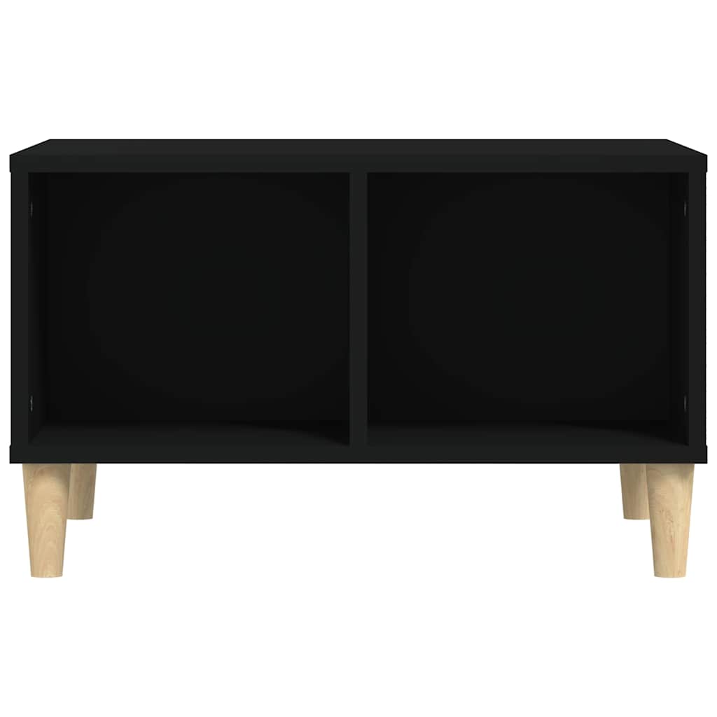 Tavolino da Salotto Nero 60x50x36,5 cm in Legno Multistrato 821029
