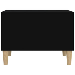 Tavolino da Salotto Nero 60x50x36,5 cm in Legno Multistrato 821029