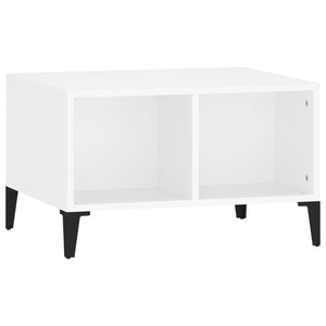 Tavolino da Salotto Bianco 60x50x36,5 cm in Legno Multistrato 821036
