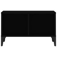 Tavolino da Salotto Nero 60x50x36,5 cm in Legno Multistrato 821037