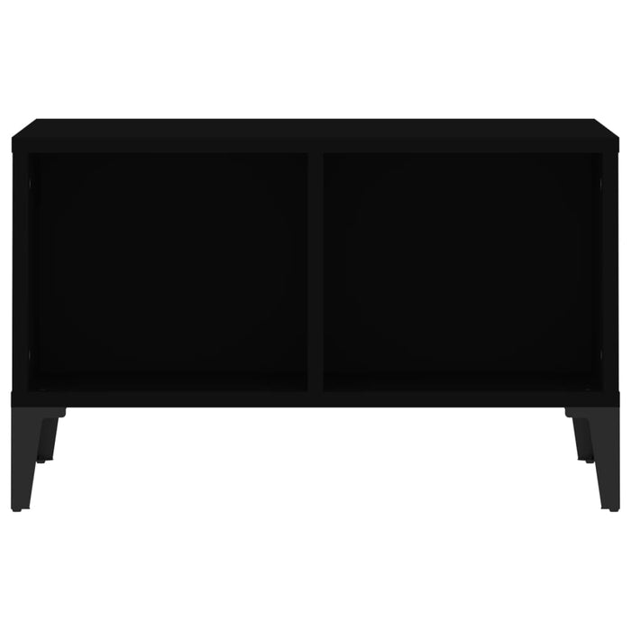 Tavolino da Salotto Nero 60x50x36,5 cm in Legno Multistrato 821037