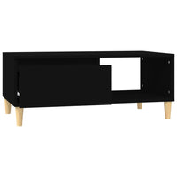 Tavolino da Salotto Nero 90x50x36,5 cm in Legno Multistrato 821045